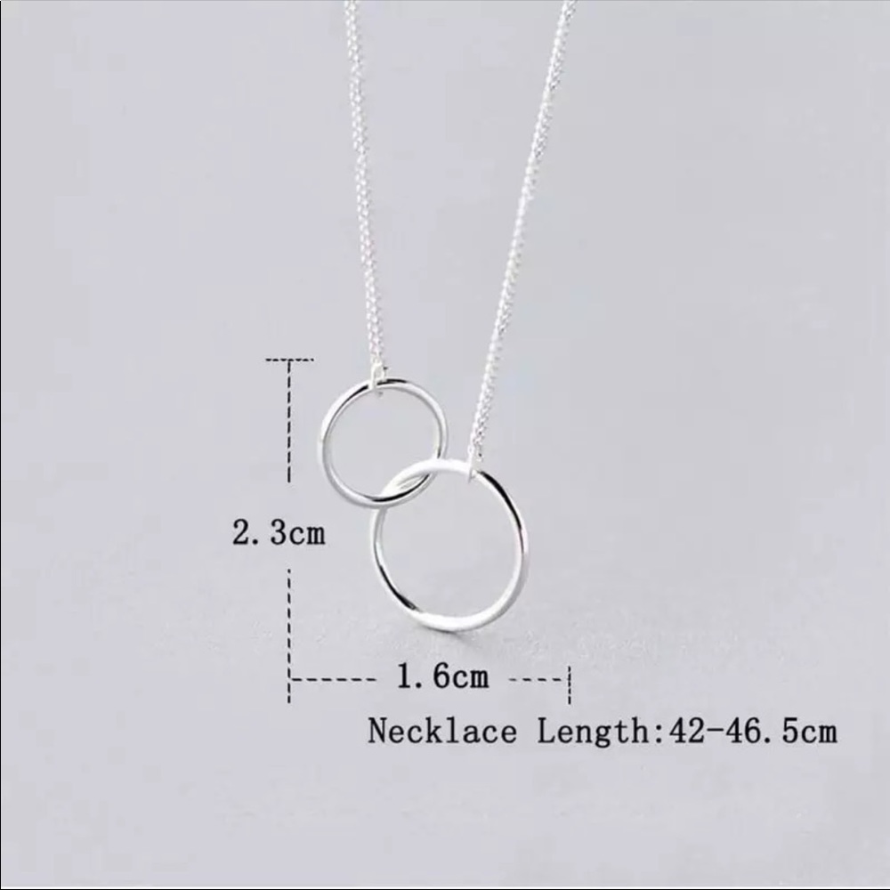 🆕 • Nova • Double Circle Necklace - Picture 3 of 4